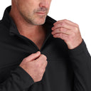 Mens Stretch Charger 1/2 Zip - Black
